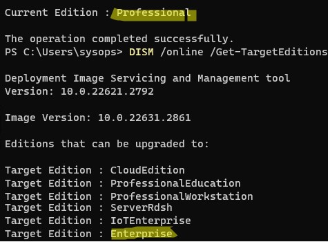 Обновление редакции Windows 10 или 11 с версии Pro до Enterprise