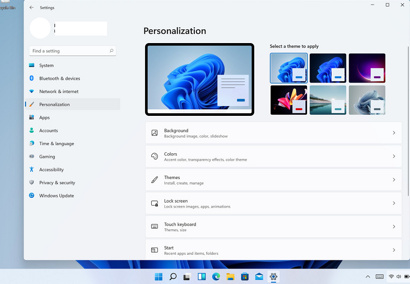 новое меню settings в windows 11