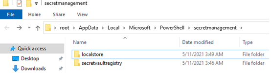защищенное хранилище паролей windows PowerShell\secretmanagement