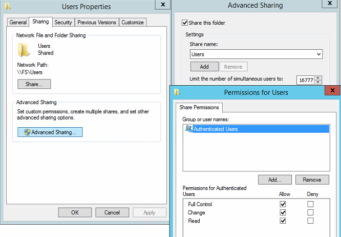 Личные сетевые папки пользователей через Group Policy Preferences — иллюстрация 5