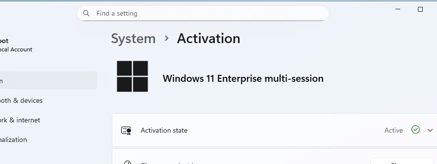 windows 11 enterprise multisession активирована