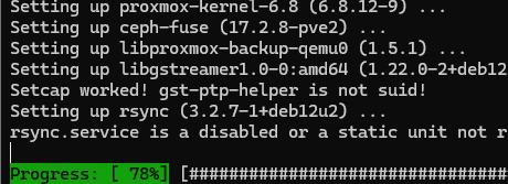 apt dist-upgrade - обновление версии PVE